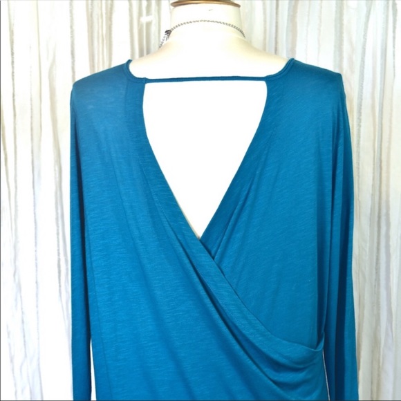 Lucky Brand Intricate Persian Rug yoga teal top - Picture 8 of 8
